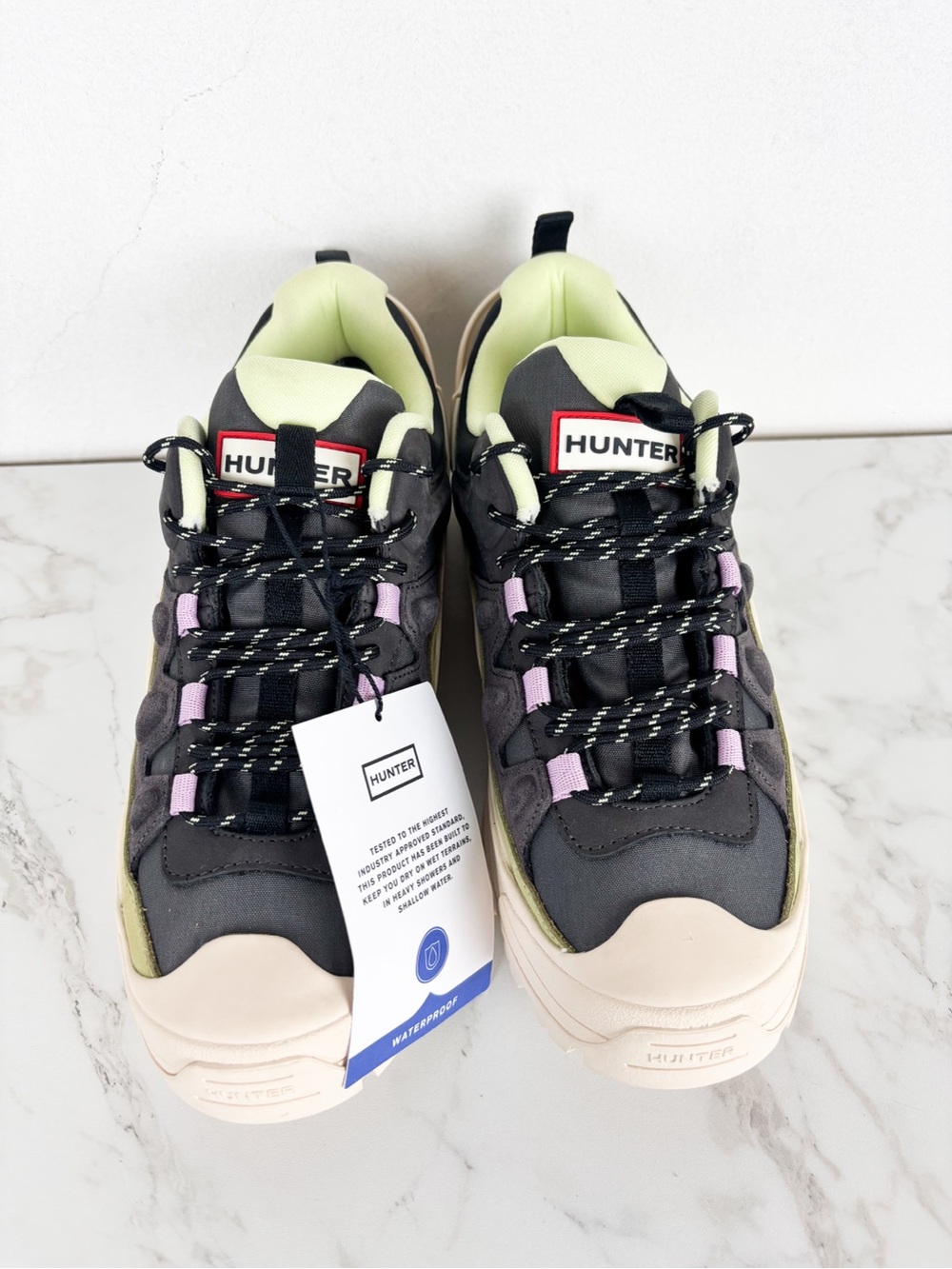 NWT Hunter Nicia Lace-up Casual Waterproof Sneakers Sz 9 - Picture 6 of 13
